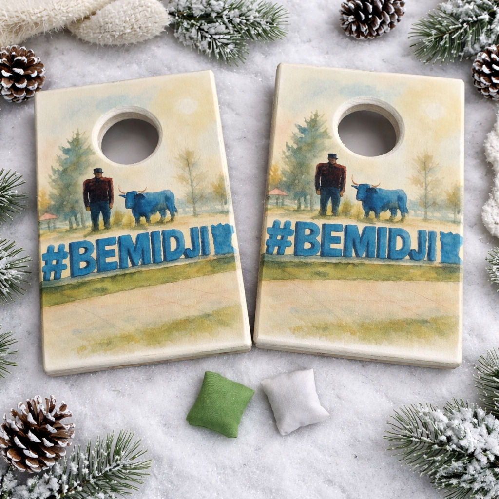 BEMIDJI Mini Cornhole Boards w/ 1in bags