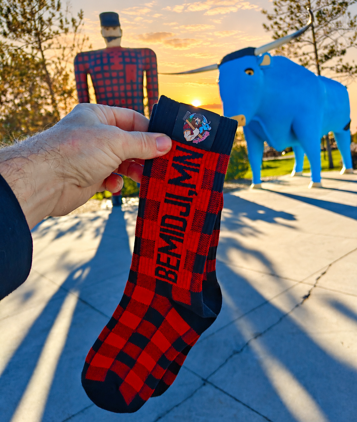 Bemidji, Mn Jacquard knit socks