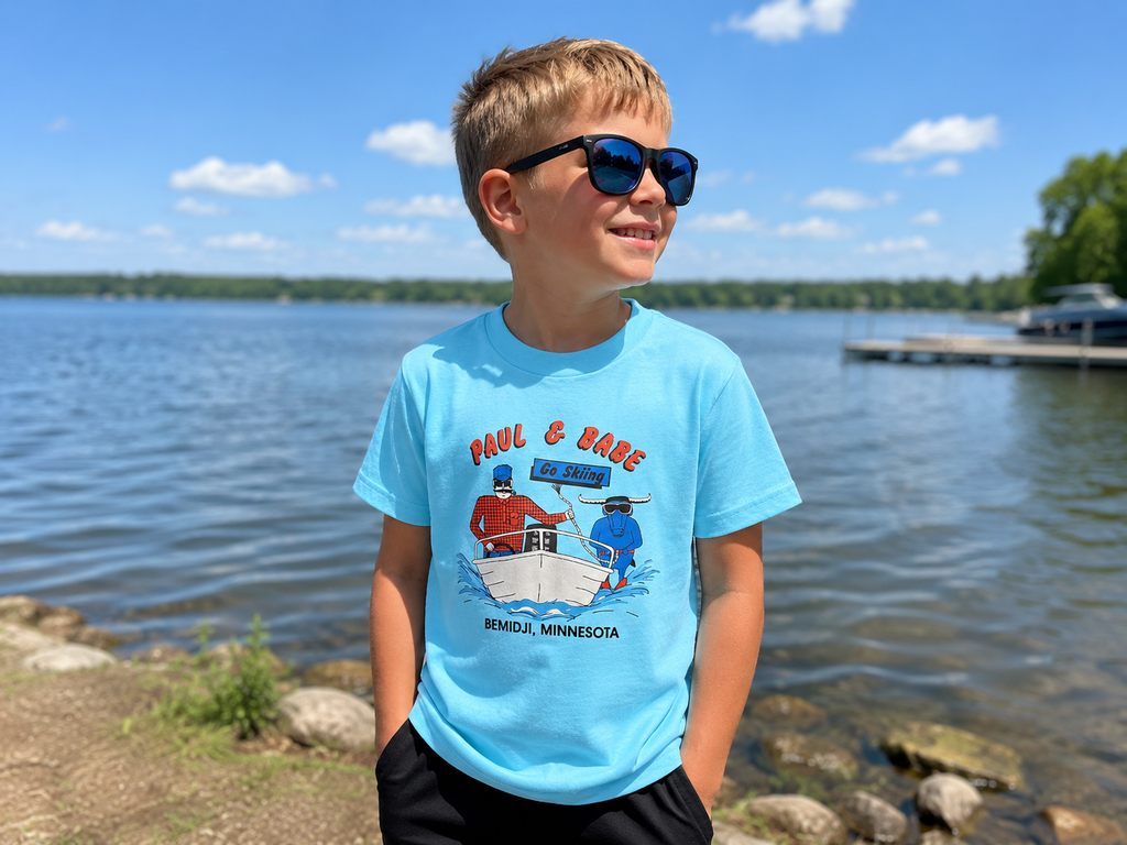 Paul and Babe Go Skiing Throwback Tee