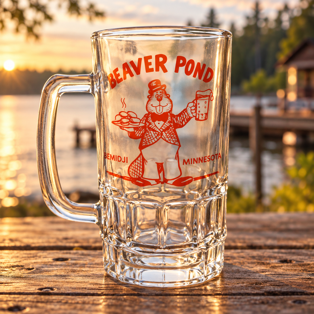 Beaver Pond 16oz Old Fashioned Beer Stein
