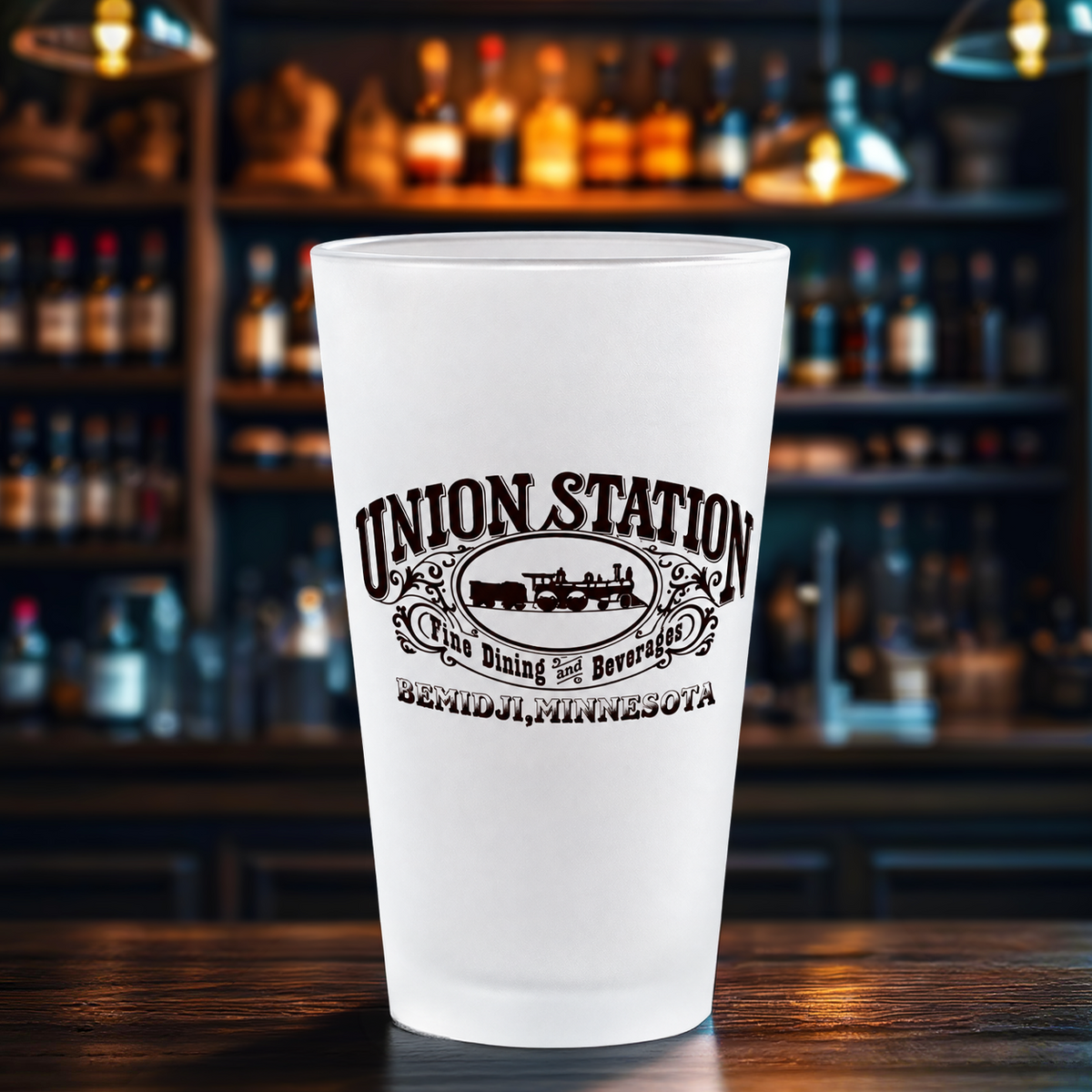 Union Station Bemidji Classics 16oz Pint Glass