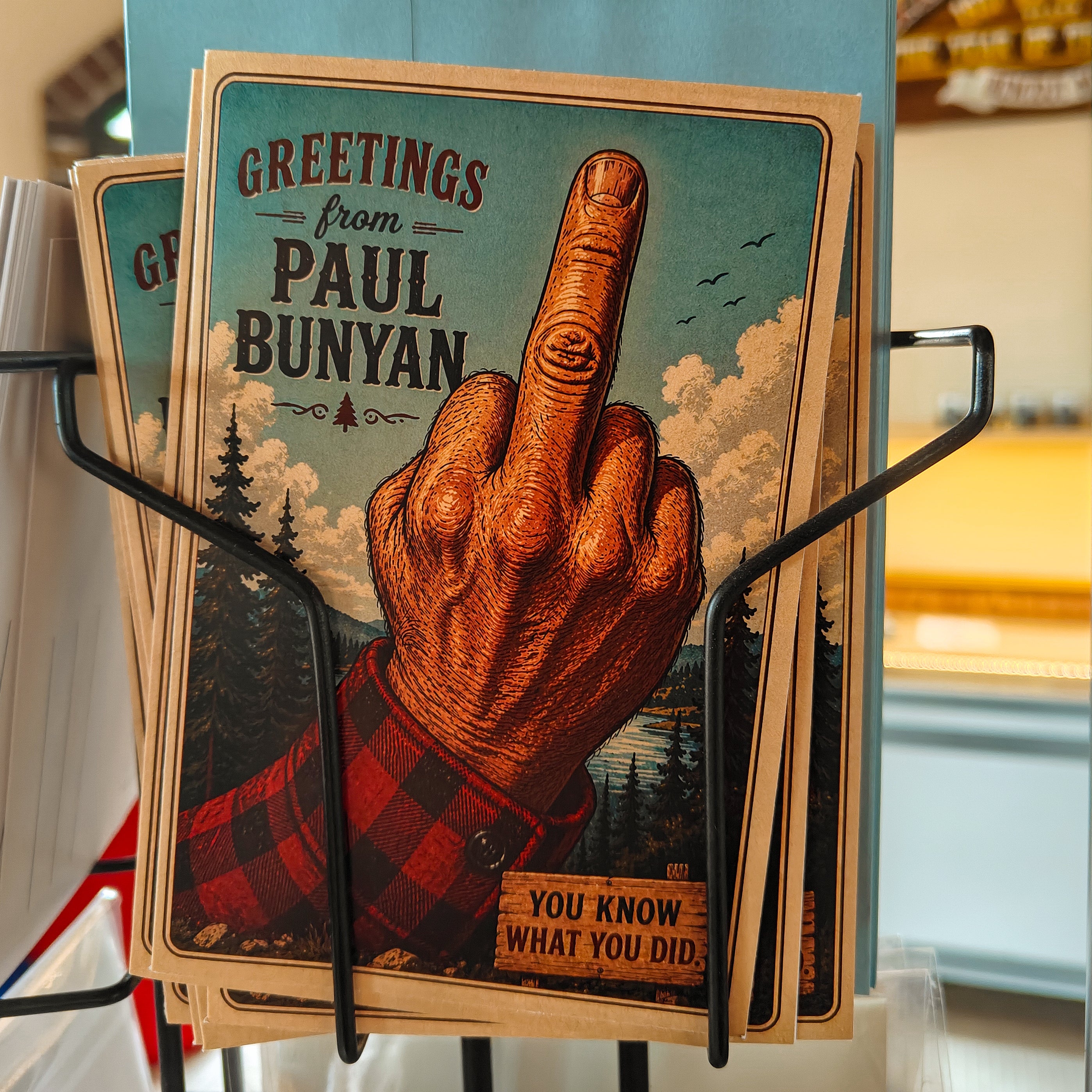 You Know What You Did 4x6 Card