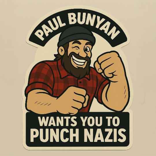 Punch Nazis Sticker